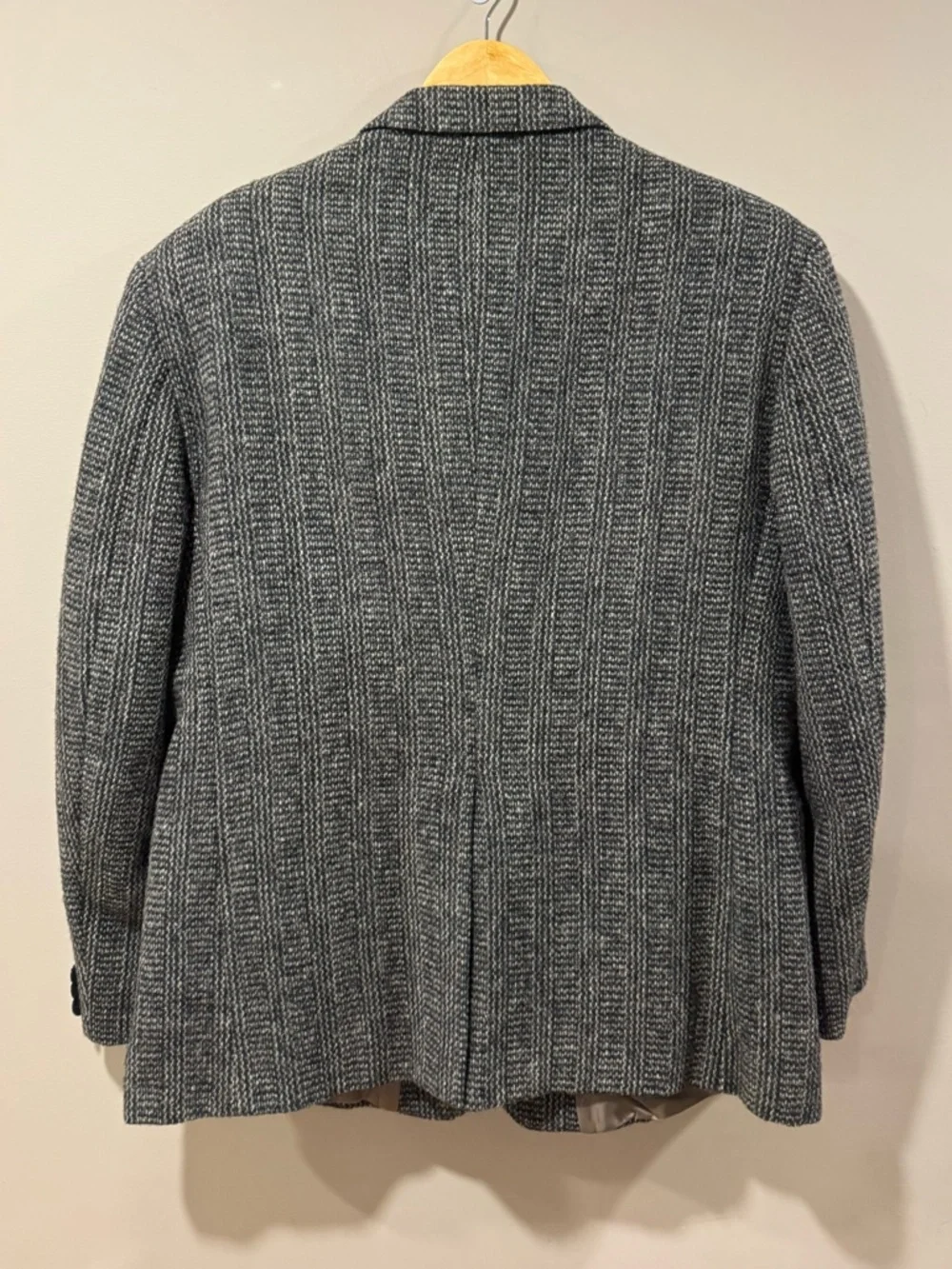 Vintage Harris Tweed Blazer Mens 42S John Pomer Wool Sport Coat Made in Canada - Picture 3 of 16